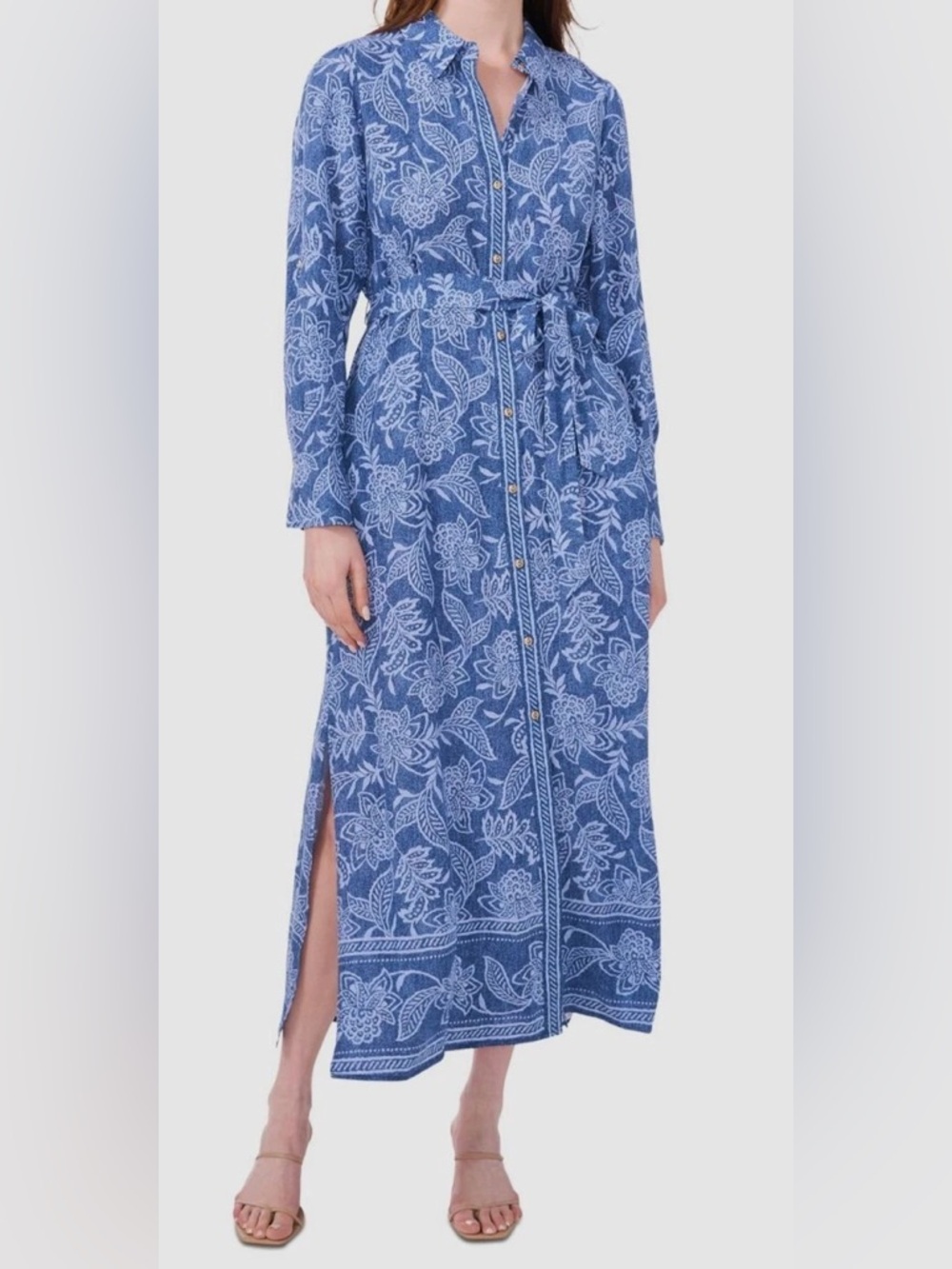Blue Floral Maxi Dress